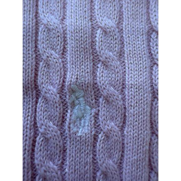 Polo Ralph Lauren Girls Cable Knit Cotton Cardigan Sweater Pink 4T NWT - Picture 8 of 10